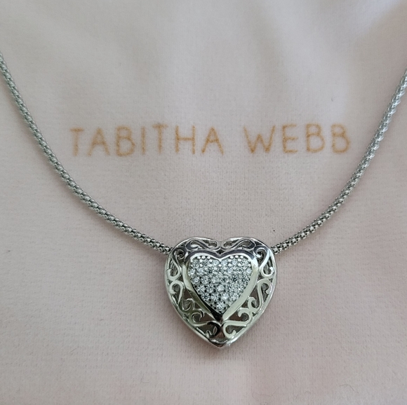 Tabitha Webb Jewelry - Tabitha Webb🕸️ Heart❤ Slider Pendant Necklace
